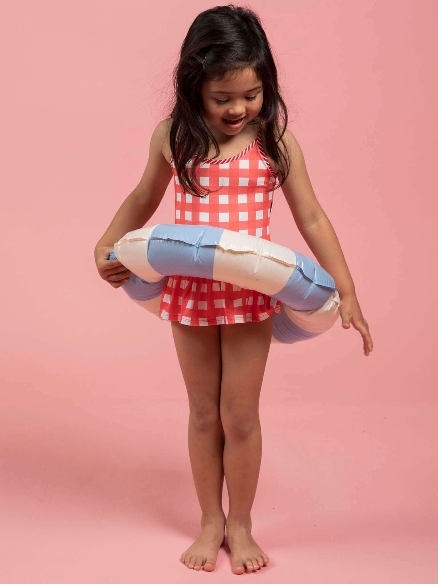 SPF 50 Gingham Swimsuit with Adjusters