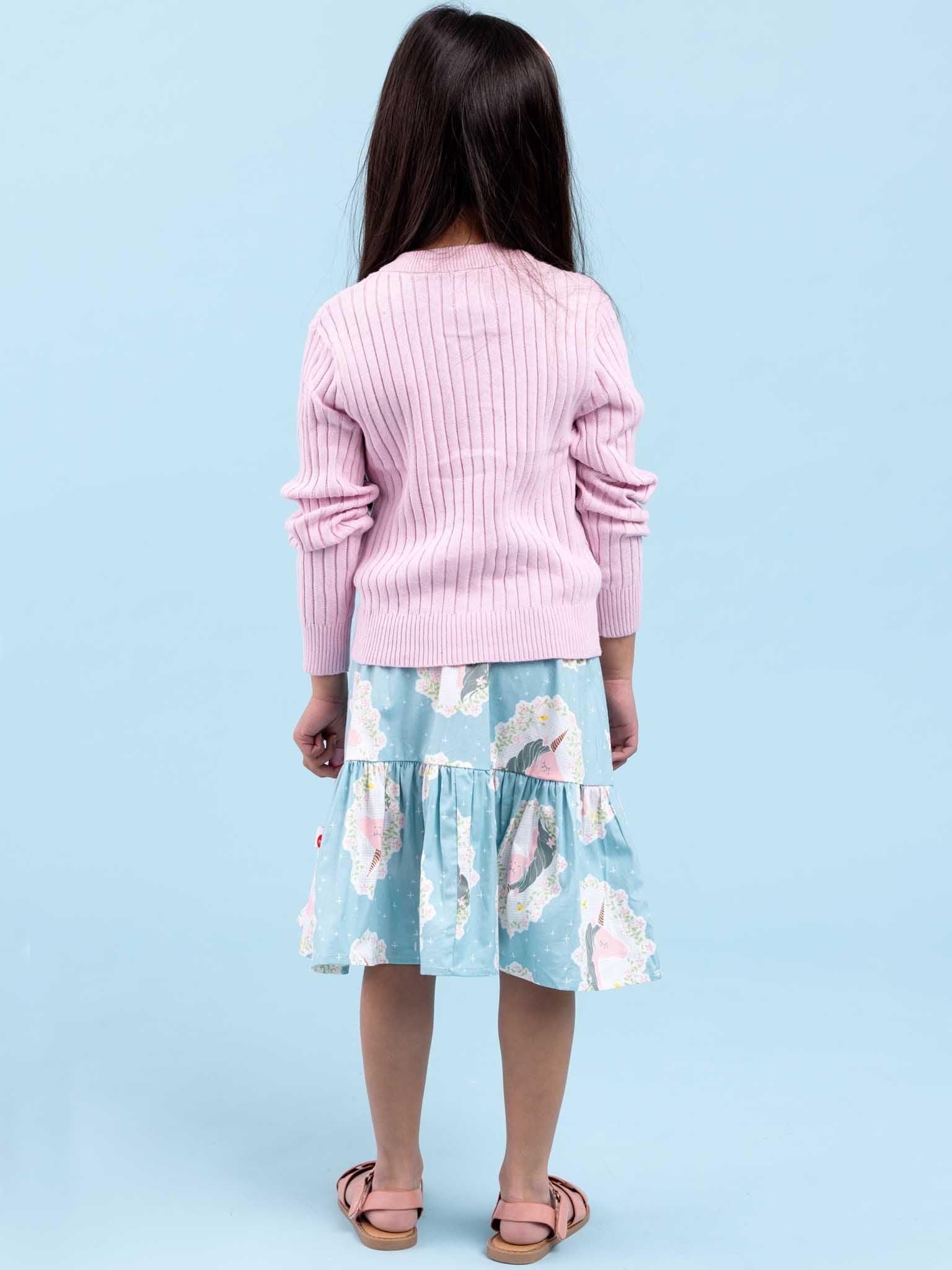 Pink cardigan