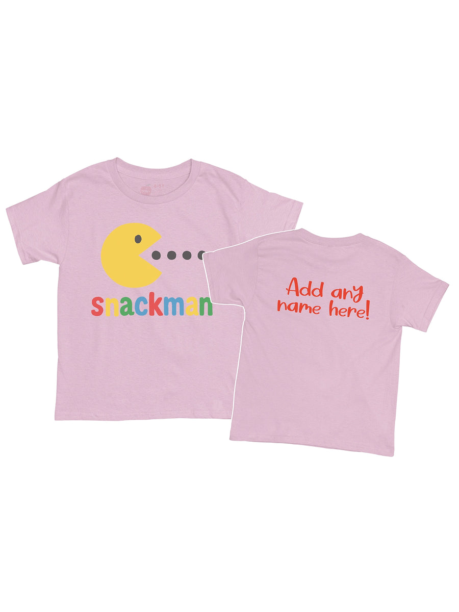 Snackman Printed Tee - Personalisation Available! 2Y - Adult