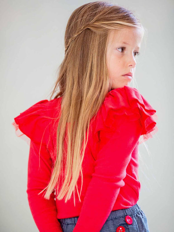 Sweetheart Red Long Sleeve Tee