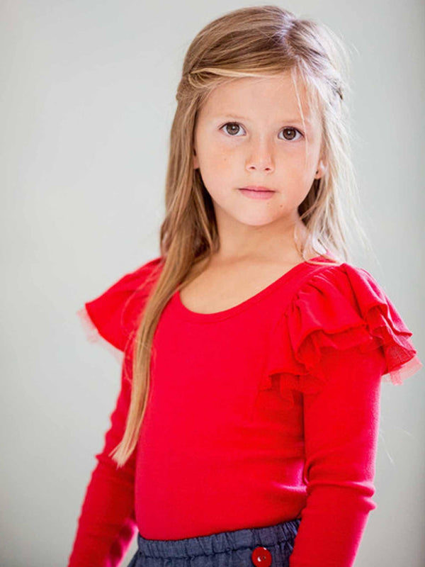 Sweetheart Red Long Sleeve Tee