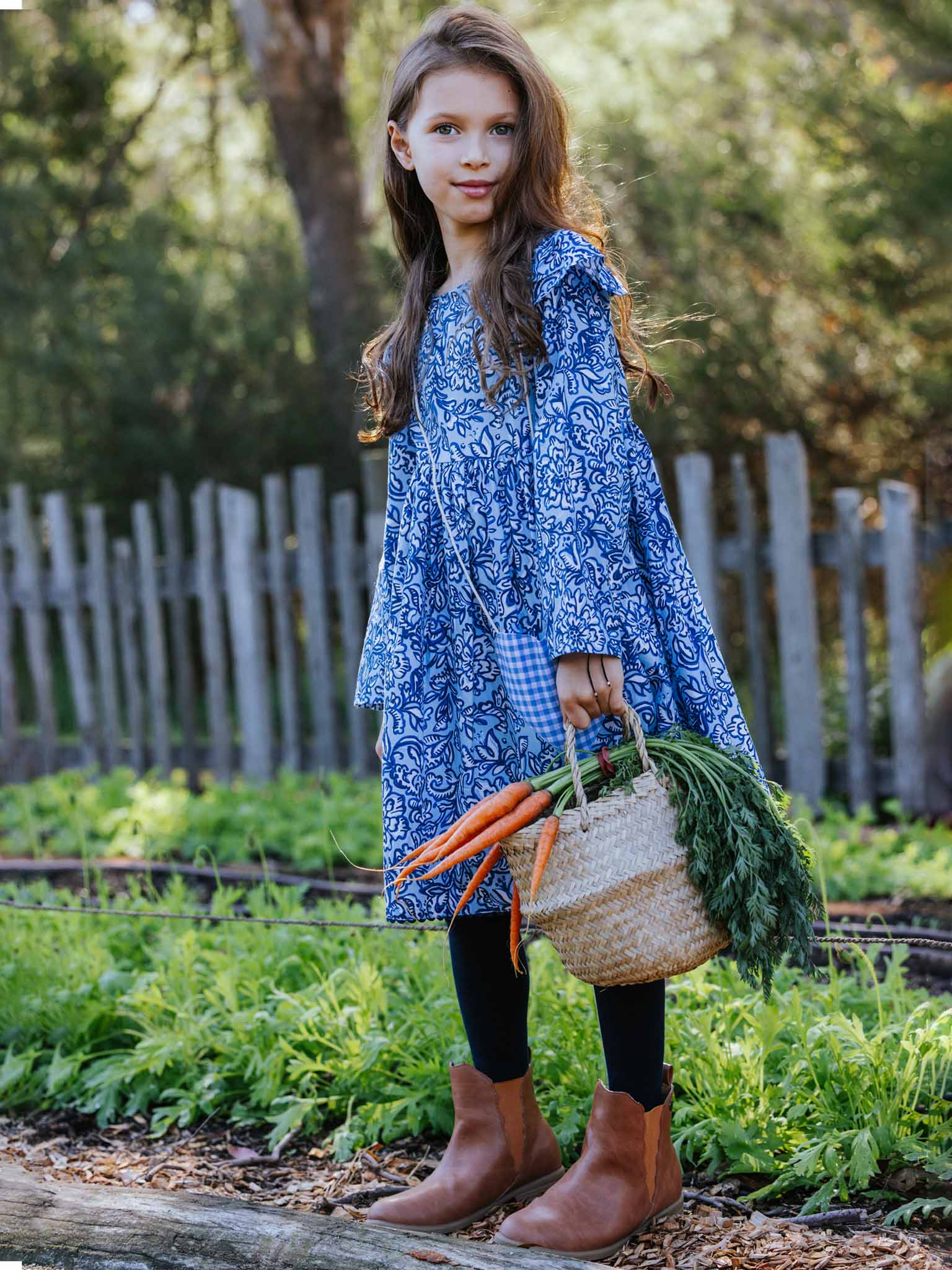 Navy Floral Treasure Dress - Oobi