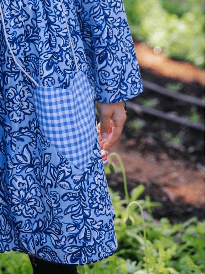 Navy Floral Treasure Dress - Oobi