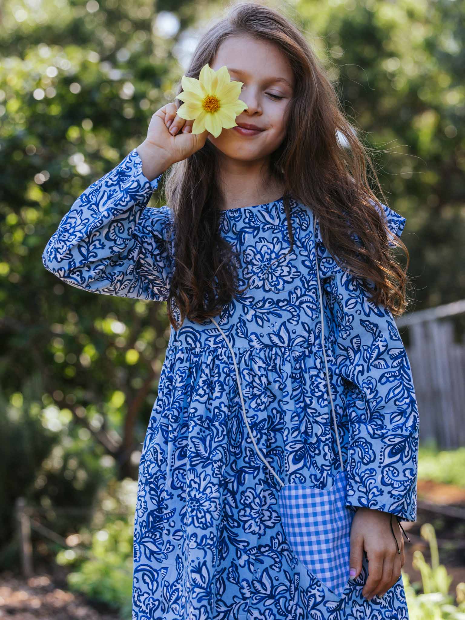 Navy Floral Treasure Dress - Oobi