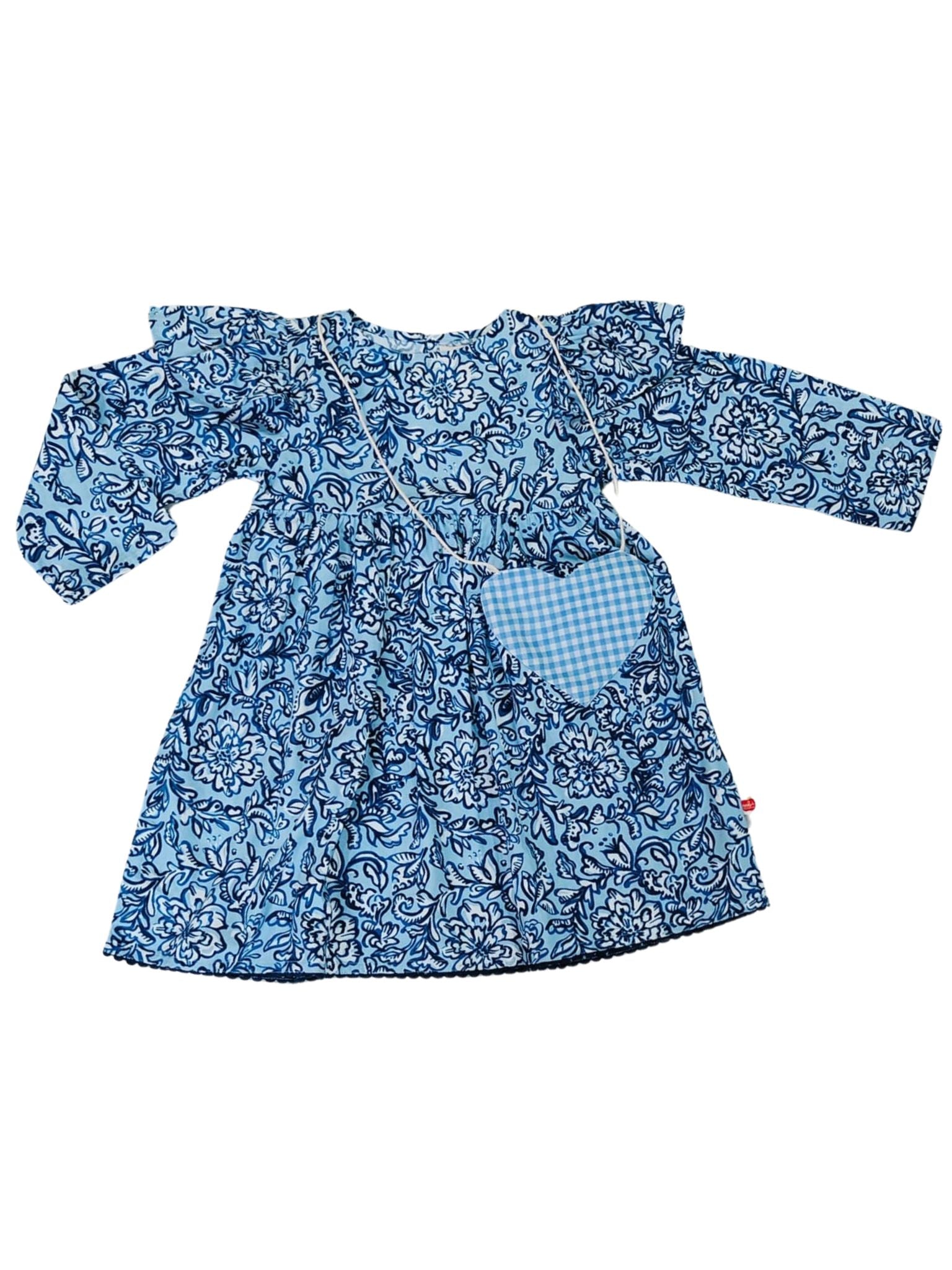 Navy Floral Treasure Dress - Oobi