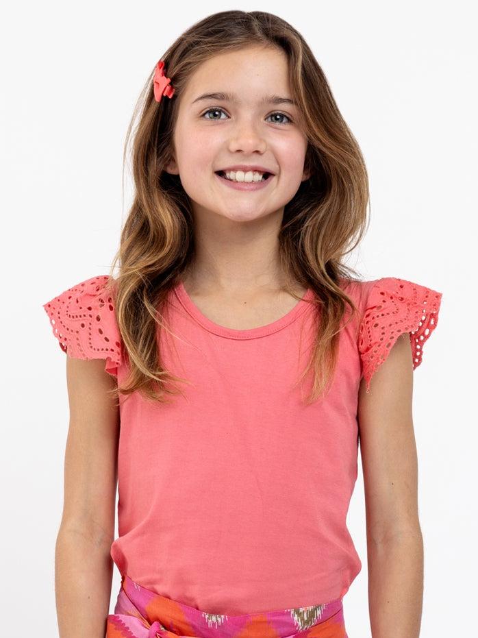 Lace Shoulder Sunset Tee - Oobi