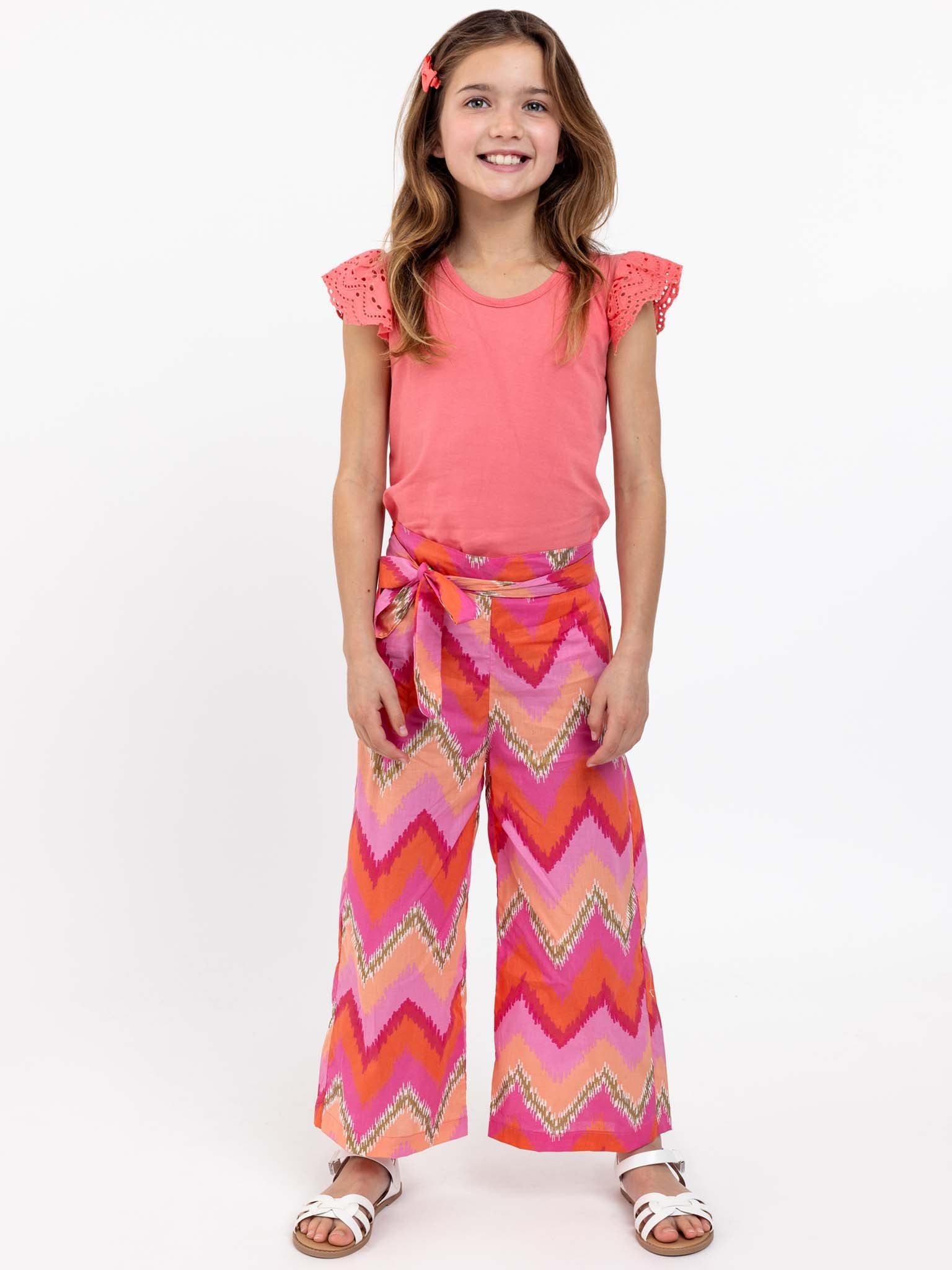 Lace Shoulder Sunset Tee - Oobi