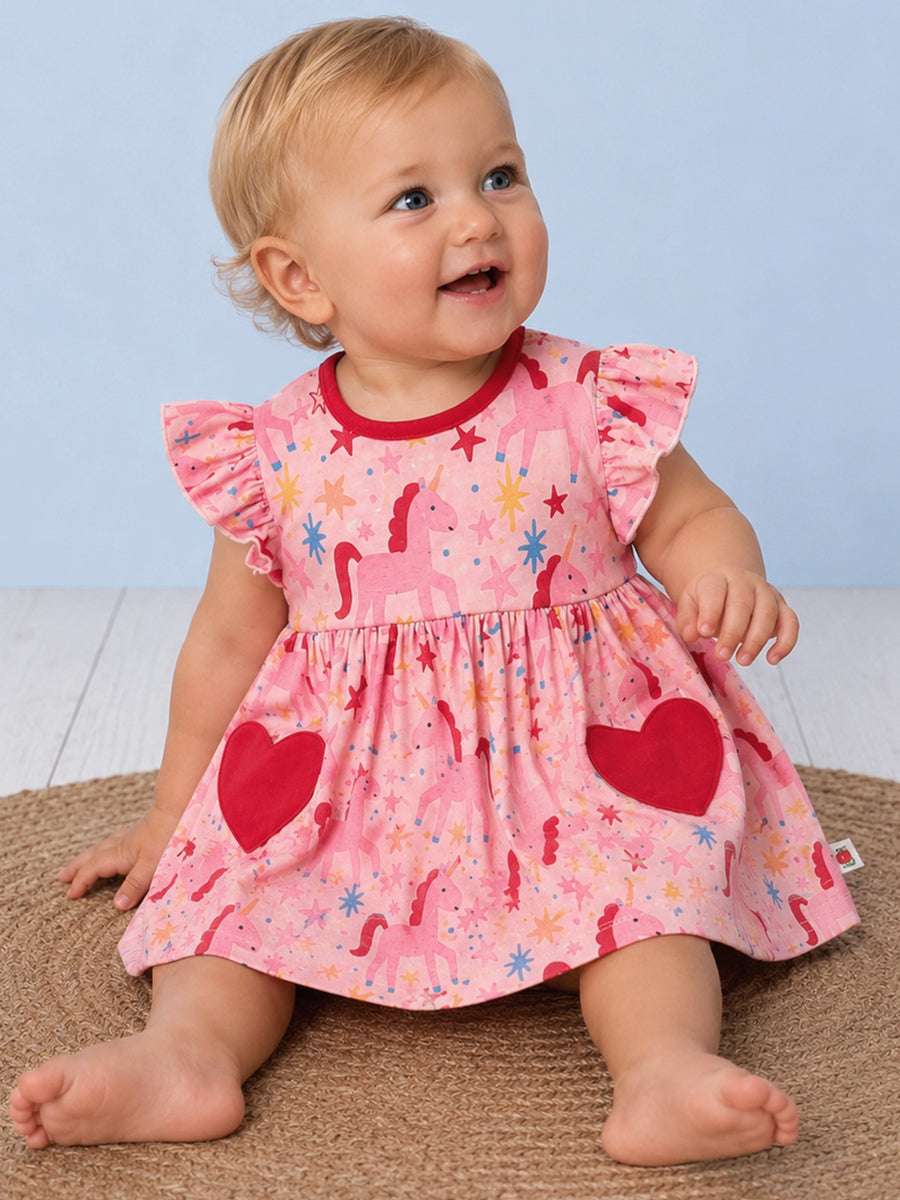 Magical Unicorn Baby Dress with Bodysuit