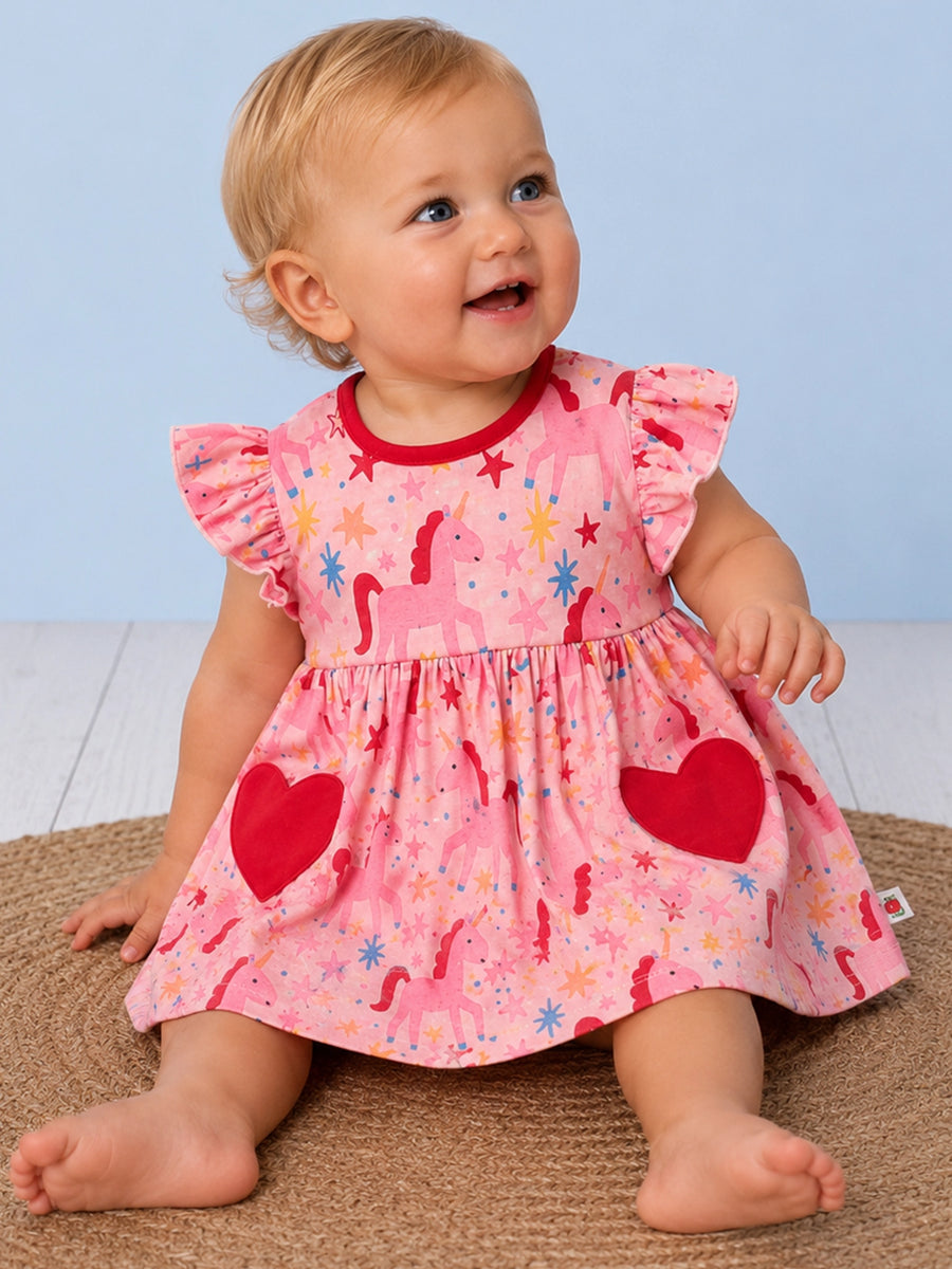 Magical Unicorn Baby Dress with Bodysuit