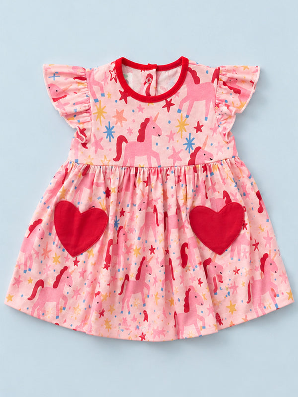 Magical Unicorn Baby Dress with Bodysuit