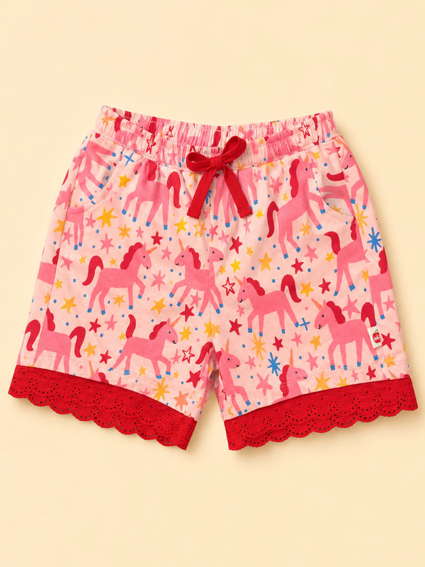 Magical Unicorn Jersey & Lace Shorts