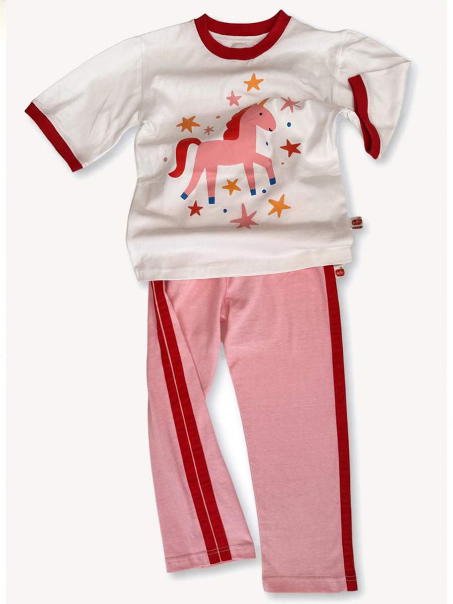 Pink Jersey 2 Stripe Pants