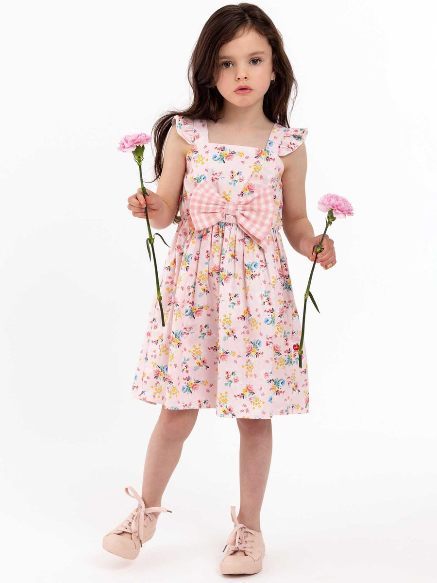 Vintage Pink Floral Mia Dress