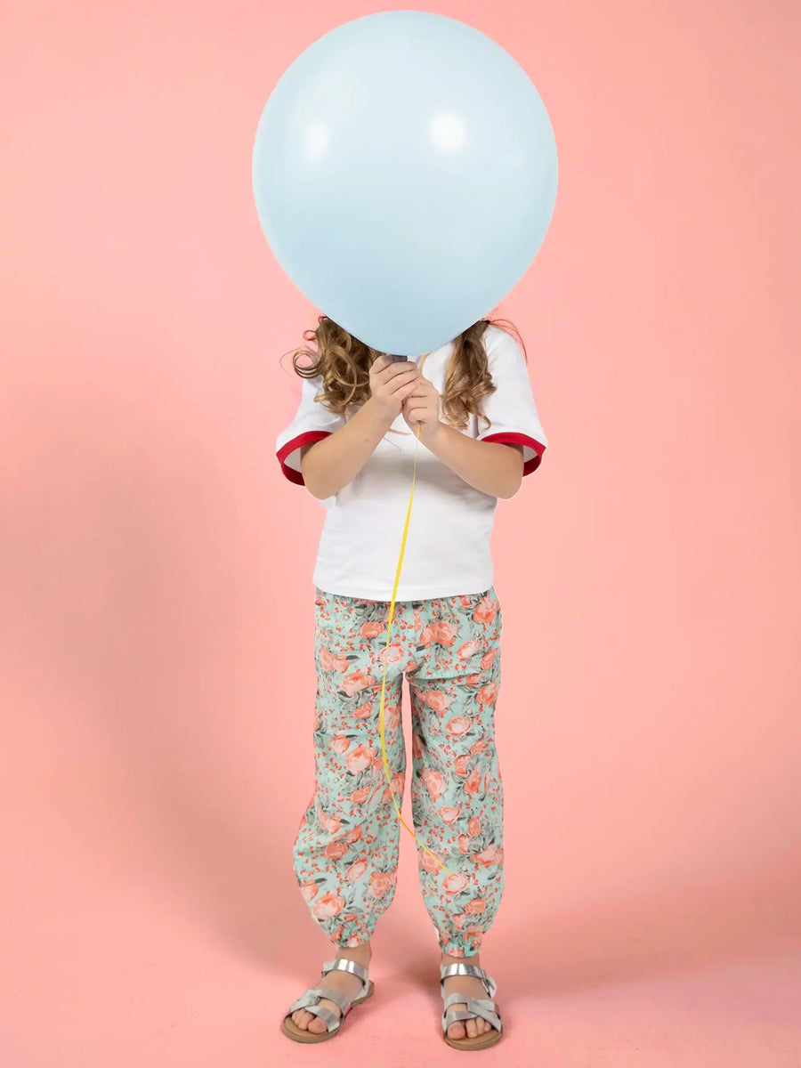 Vintage Roses Balloon Pants