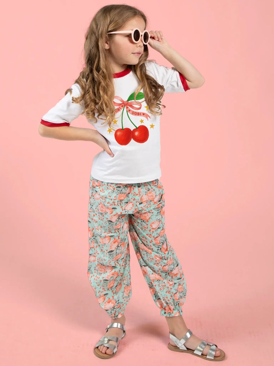 Vintage Roses Balloon Pants