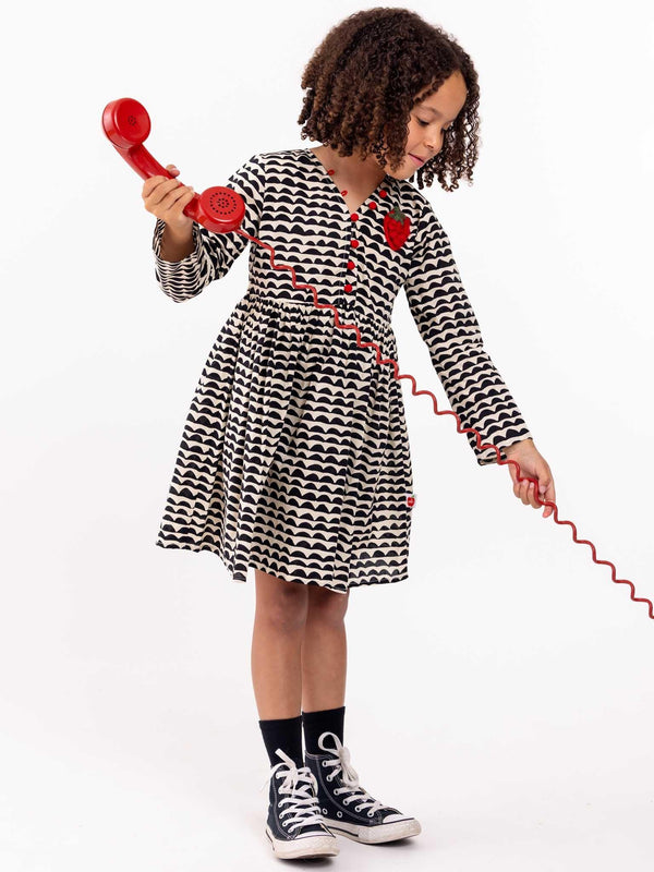Wiggly Black Adriana Dress