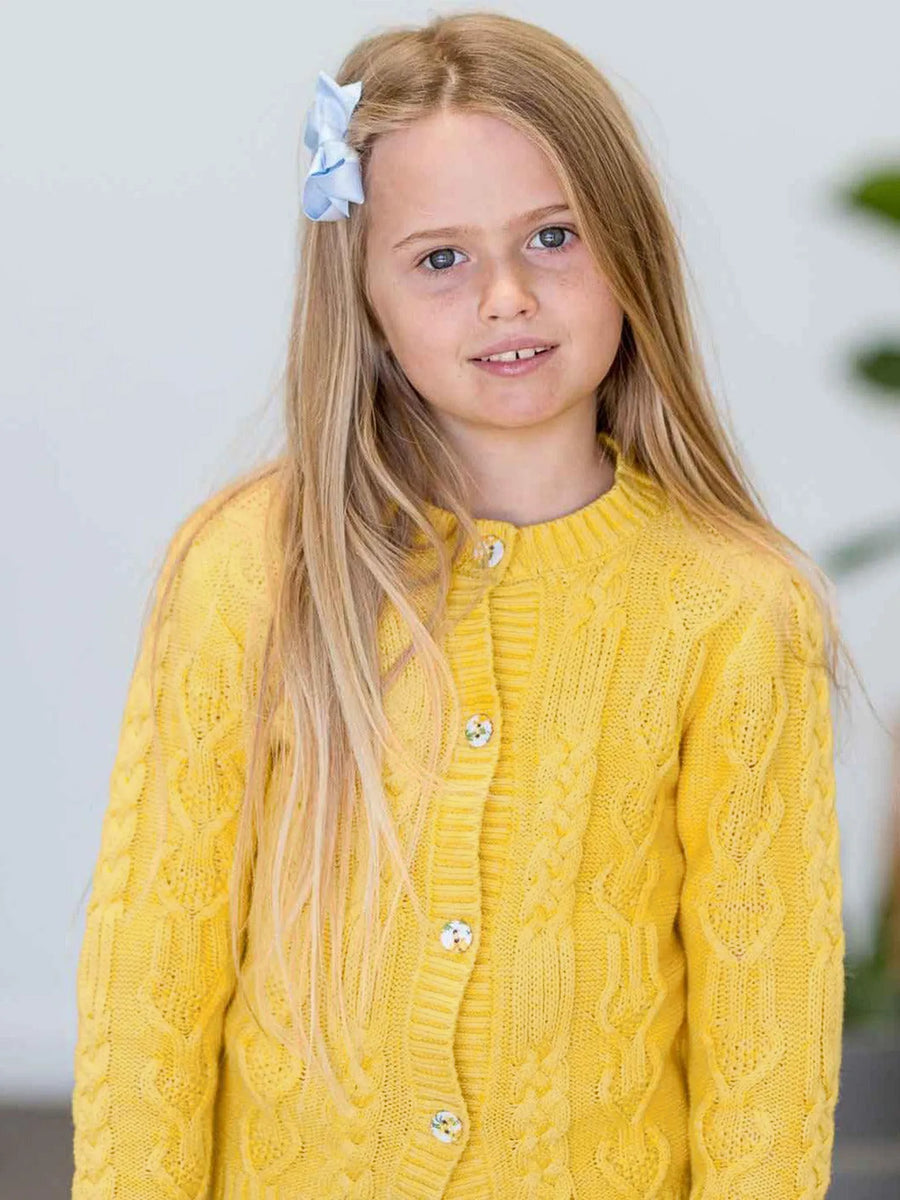Willow Butter Yellow Cotton Cardigan
