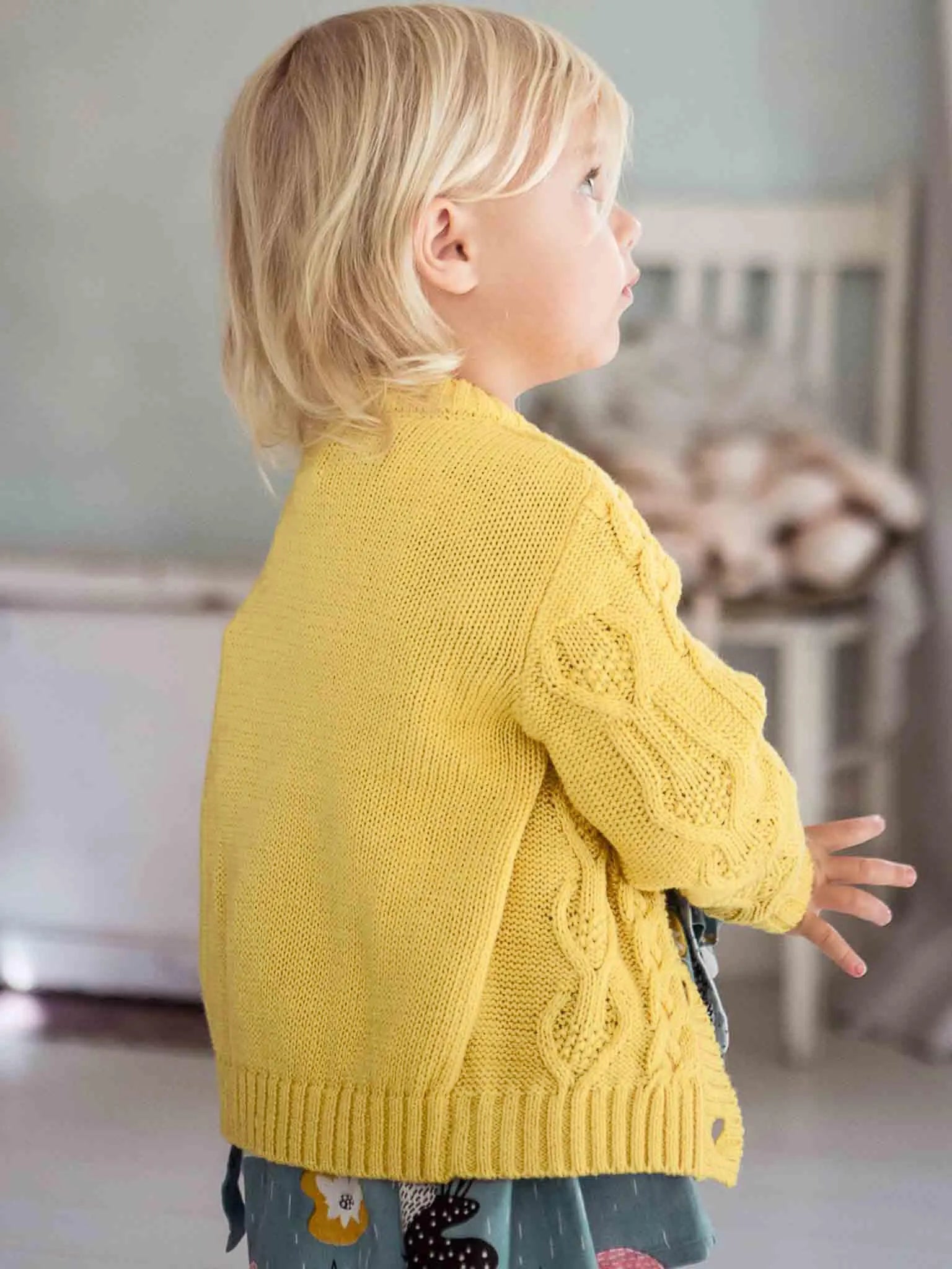Willow Butter Yellow Cotton Cardigan