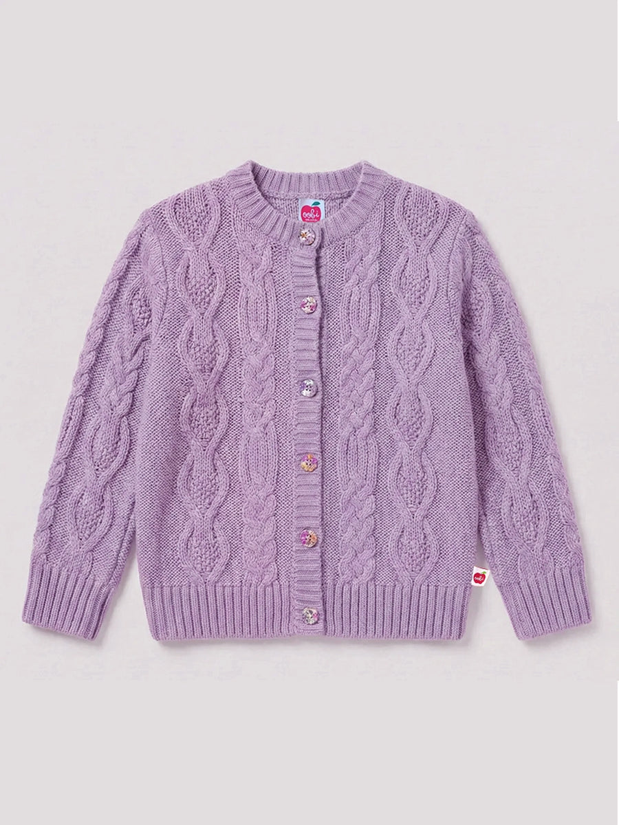 Willow Lilac Cotton Cardigan