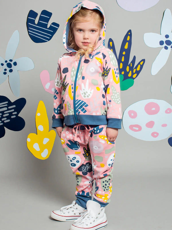 Pink Jungle Jersey Hoodie Jacket