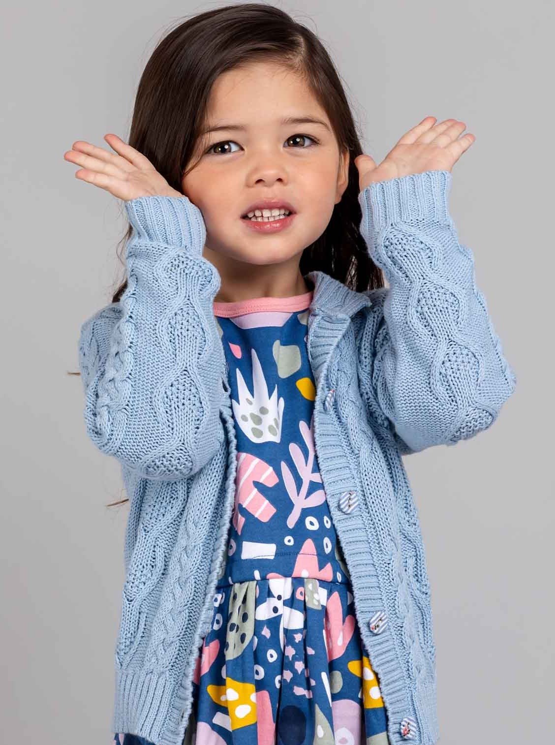 Willow Sky Cotton Cardigan - Oobi