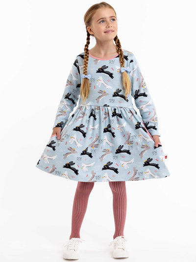 Blue rabbit dress