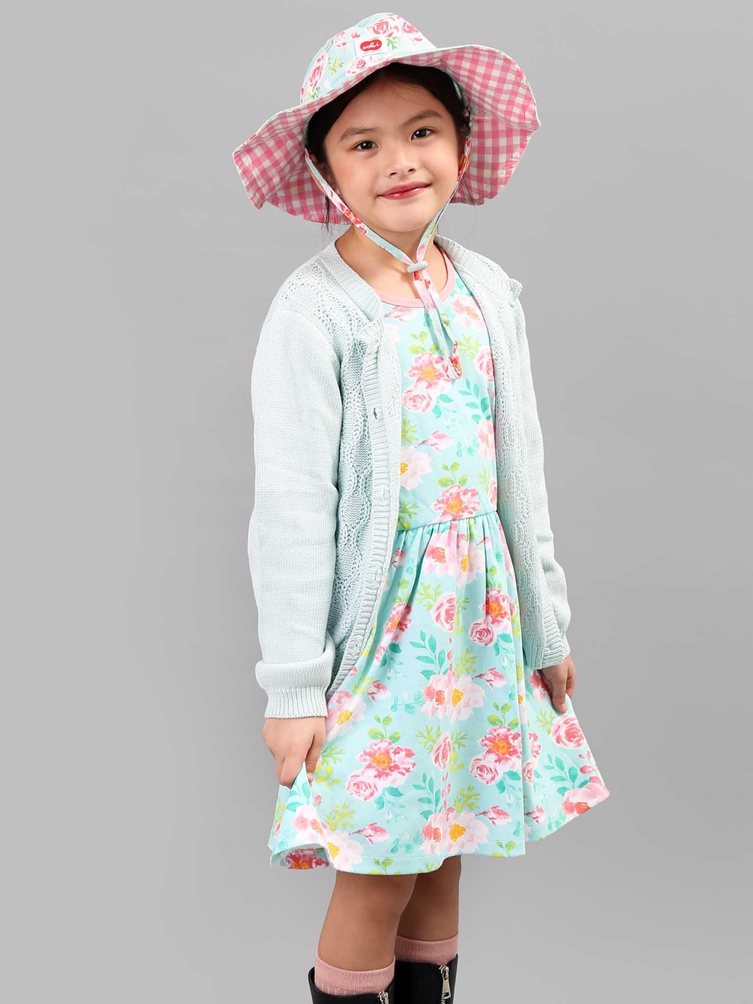 Margot Blue Watercolour Hat - Oobi