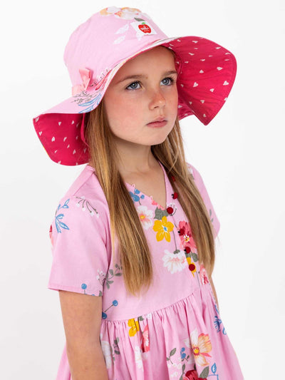 Chloe Hat Pink Floral - Oobi
