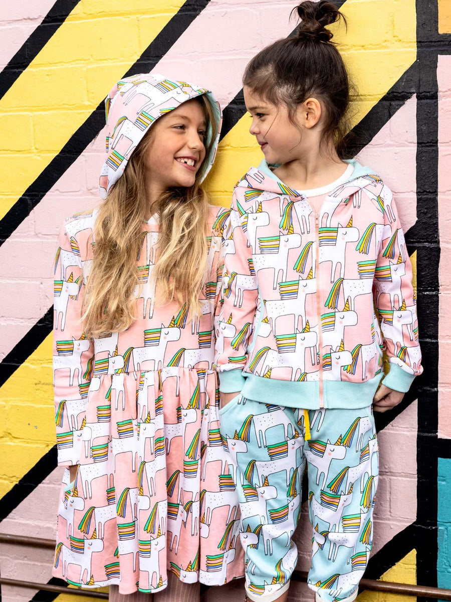 Unicorn Pink Hoodie Dress