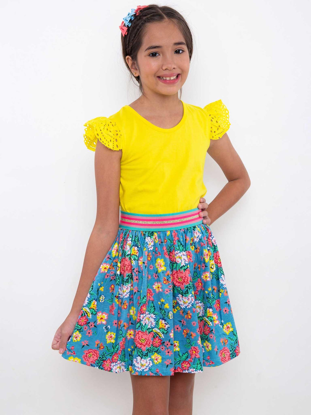 Yellow jersey skirt cheap