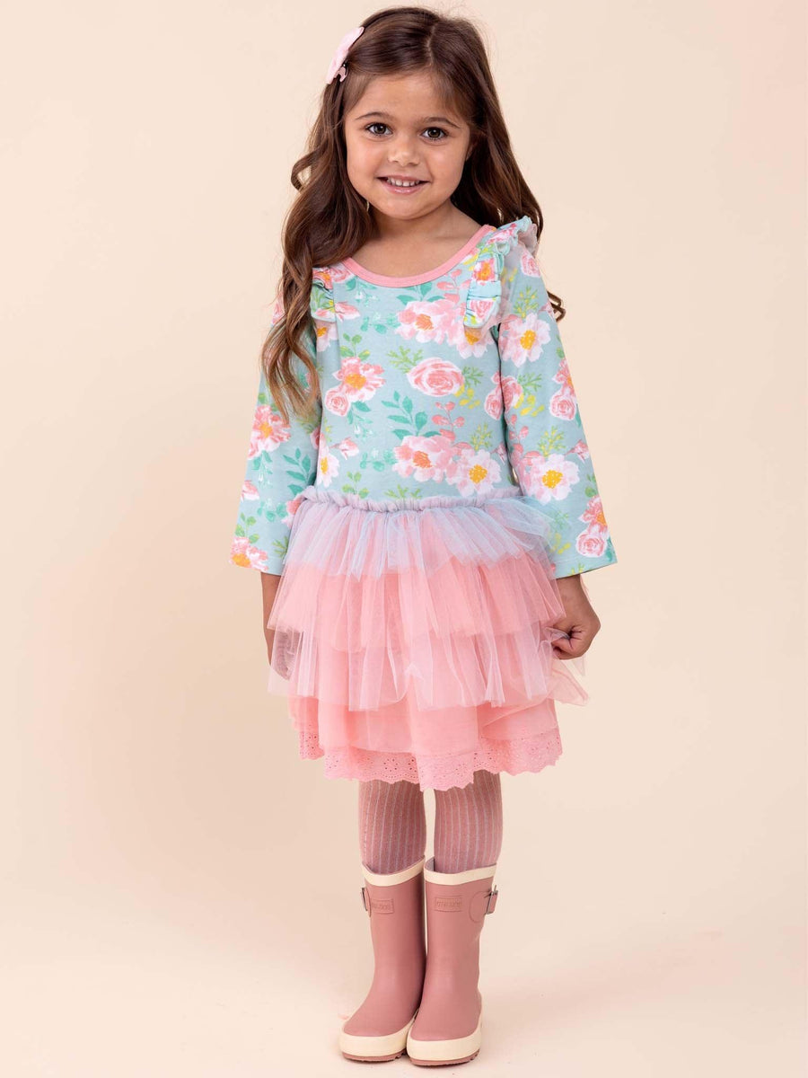 Lou Lou Blue Watercolour Dress