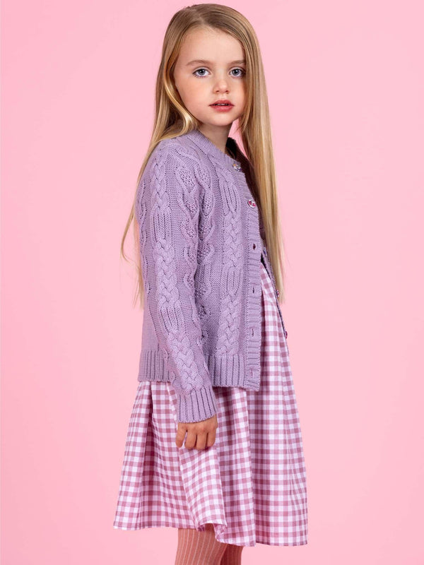 Willow Lilac Cotton Cardigan