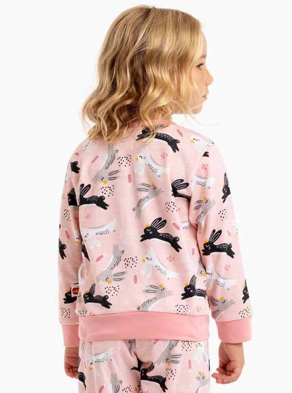 Pink Bunny Crew Jersey Tee