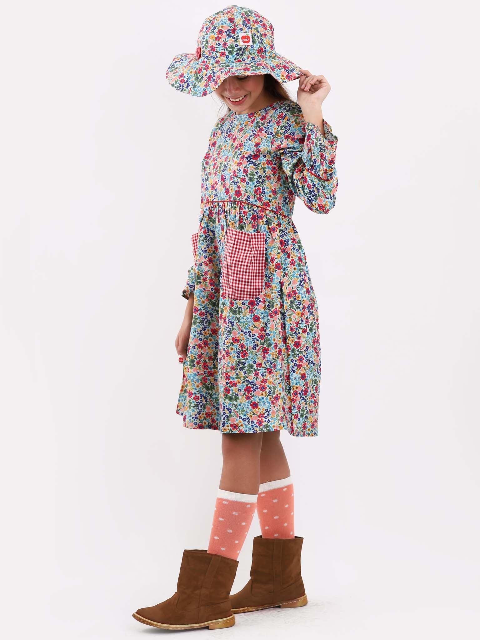Pilgrim Blue Forest Flower Dress - Oobi