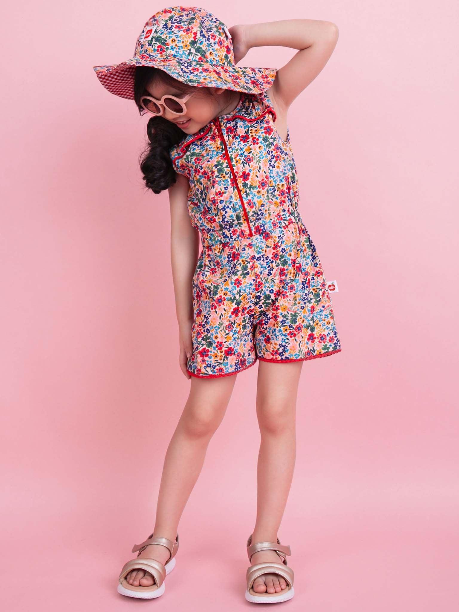 Margot Pink Forest Flower Hat - Oobi
