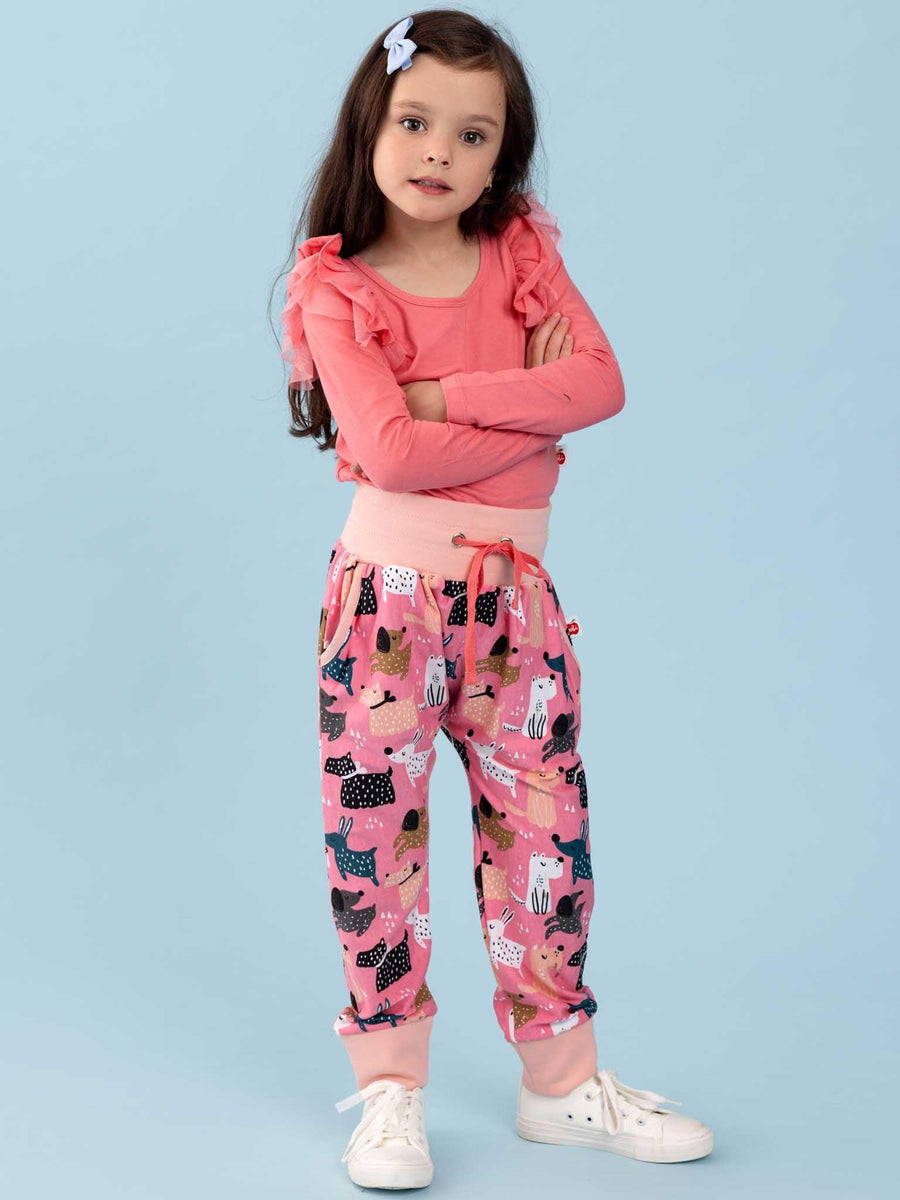 Pink Doggo Soft Jersey Pants