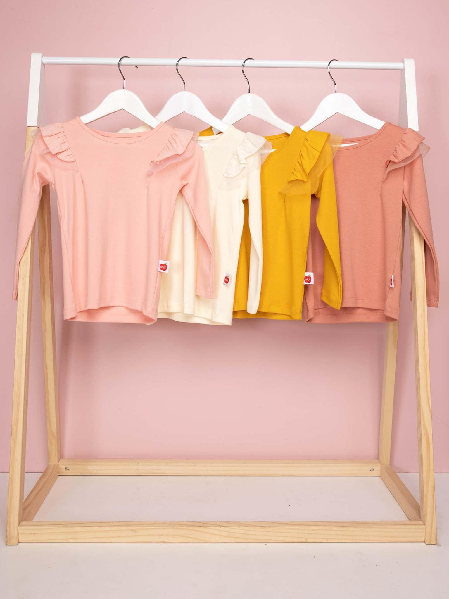 Sweetheart Long Sleeved Tee Perfect Pink - Oobi