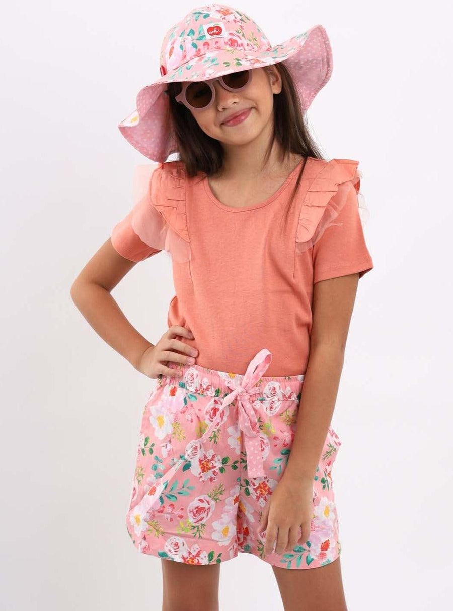 Lyla Pink Watercolour Shorts