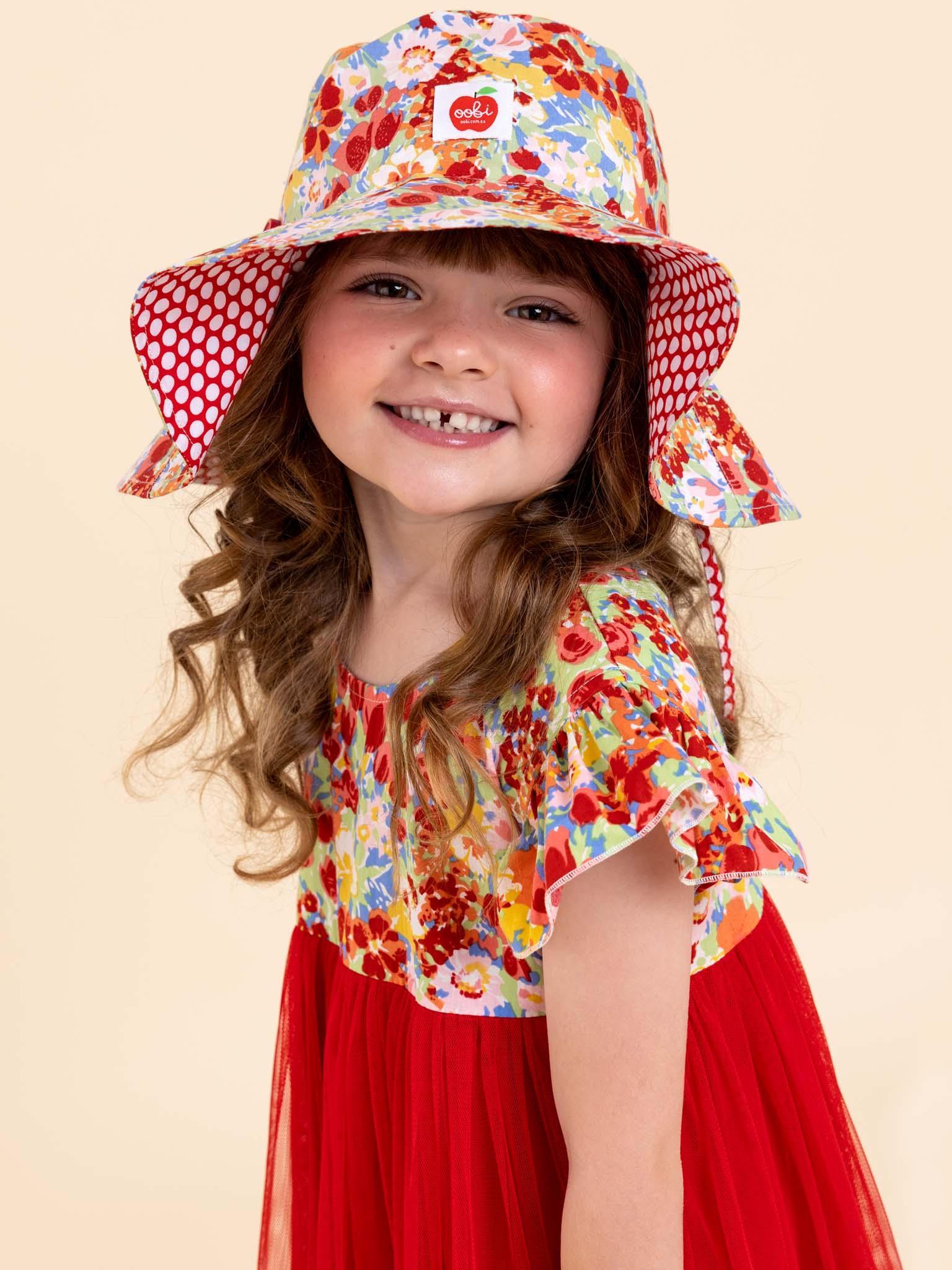 Vivienne Red Wildflower Dress - Oobi
