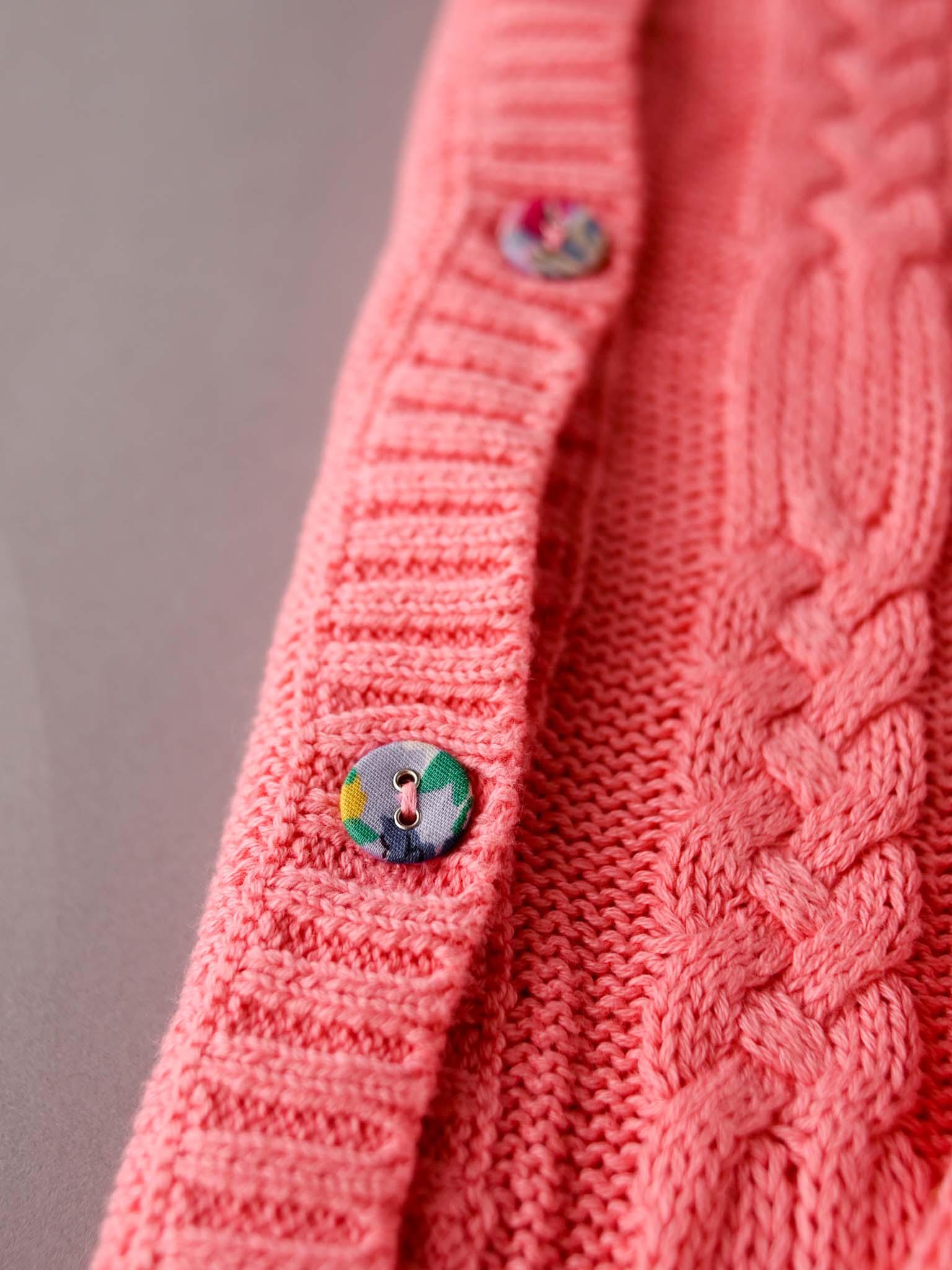 Women's Willow Geranium Pink Cardigan - Oobi