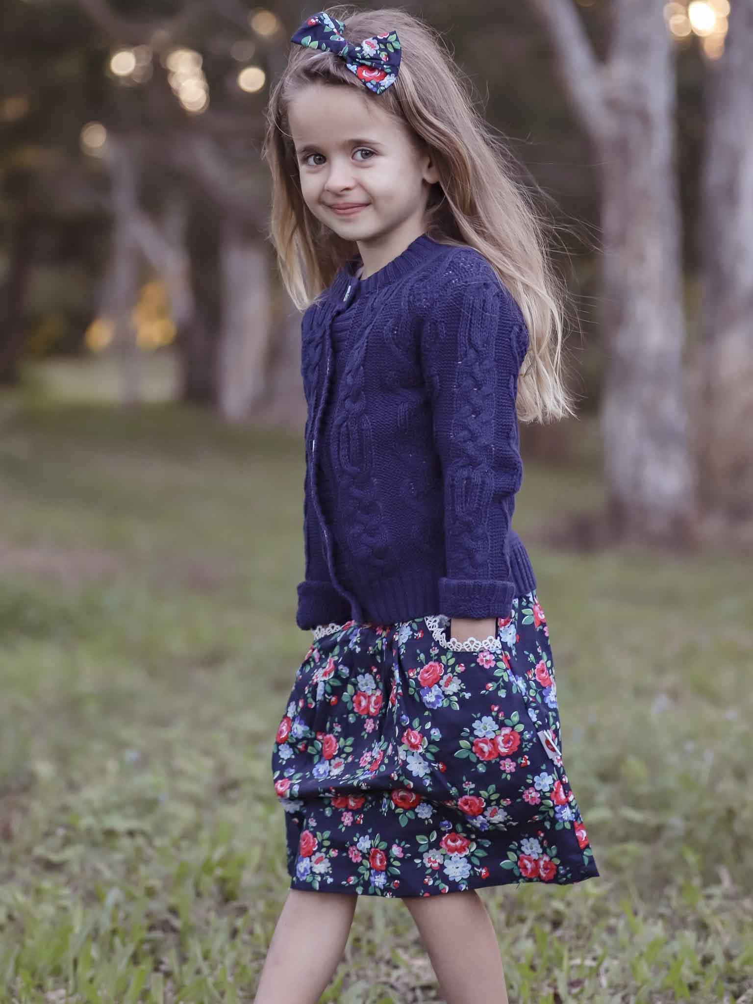 Navy blue cardigan for kids