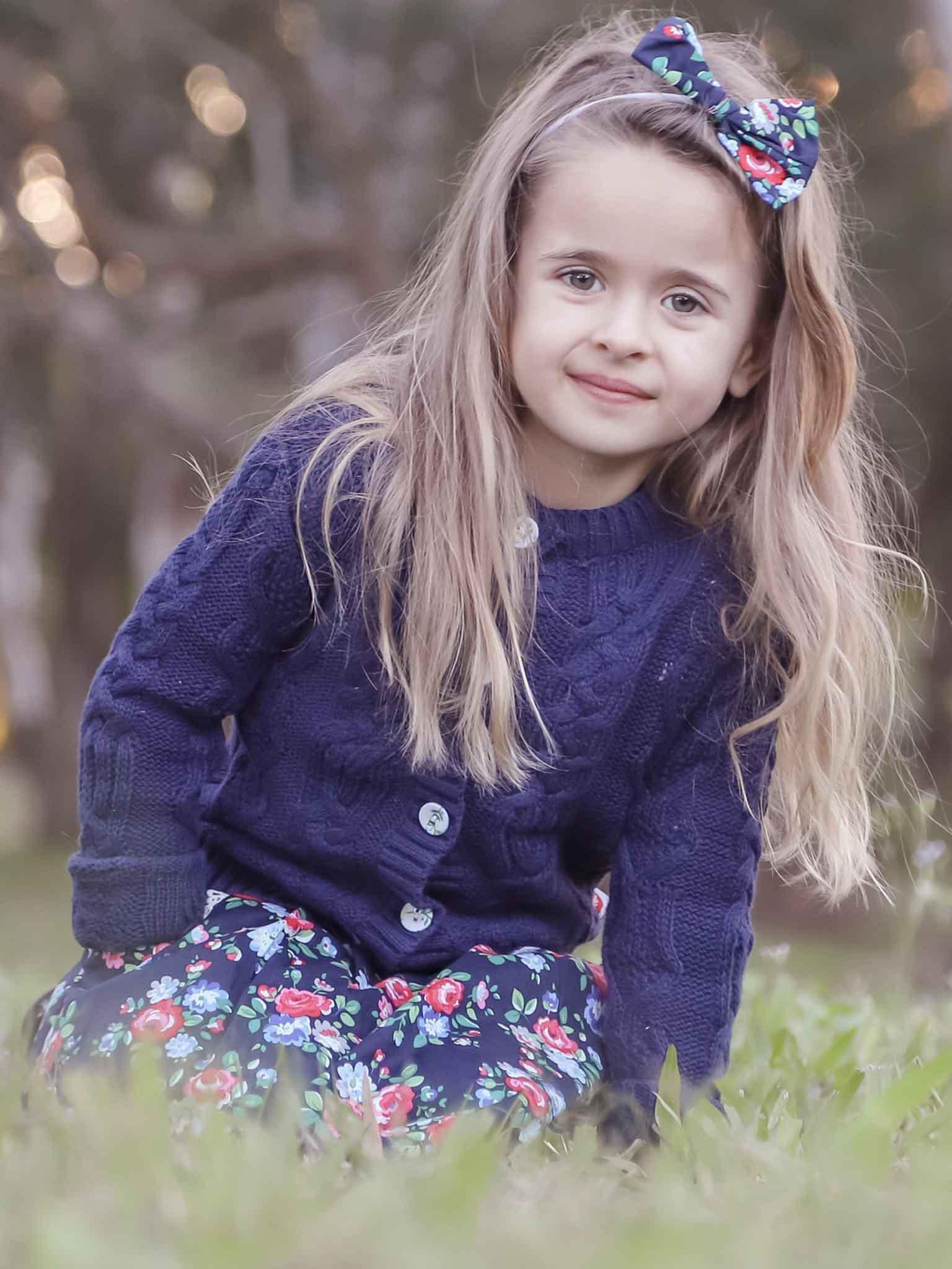 Navy blue cardigan for kids