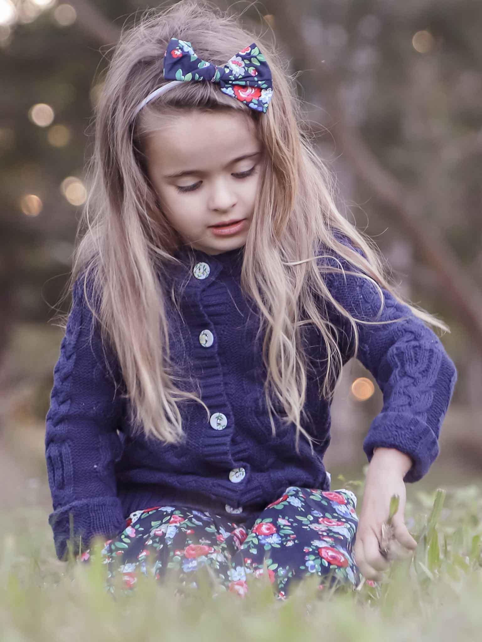 Navy blue cardigan for kids