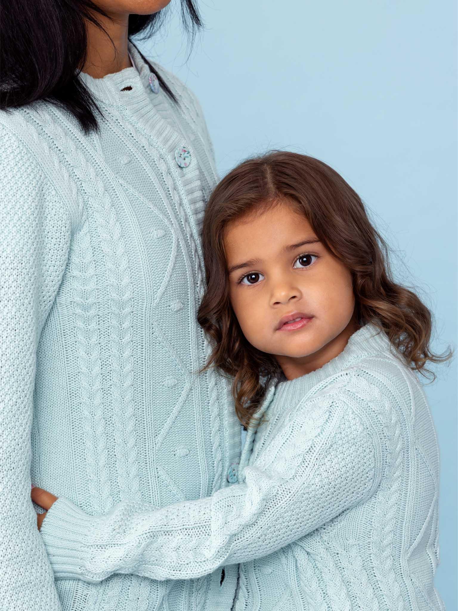 Oversized Snuggle Cardigan Blue - Oobi