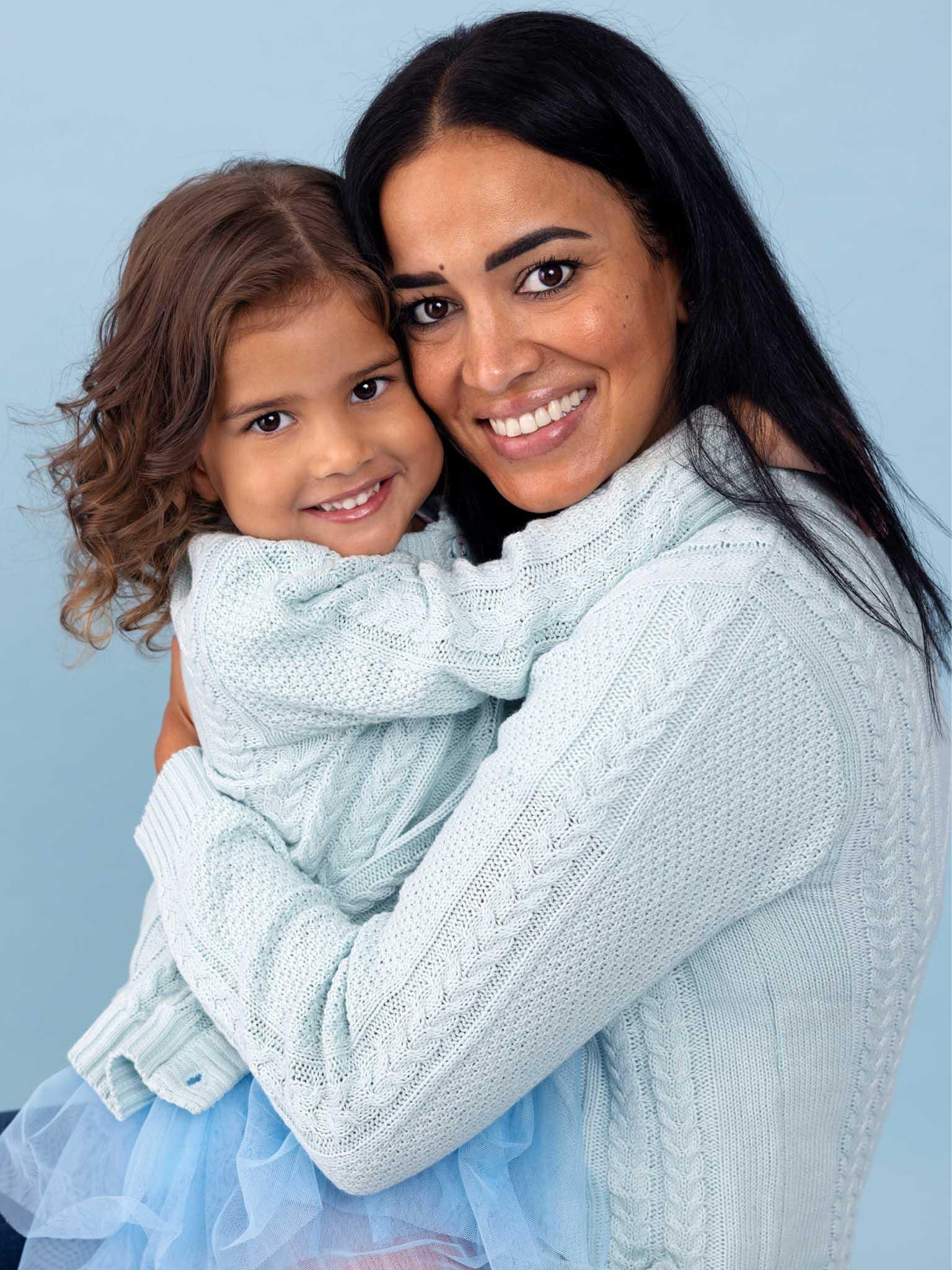 Oversized Snuggle Cardigan Blue - Oobi