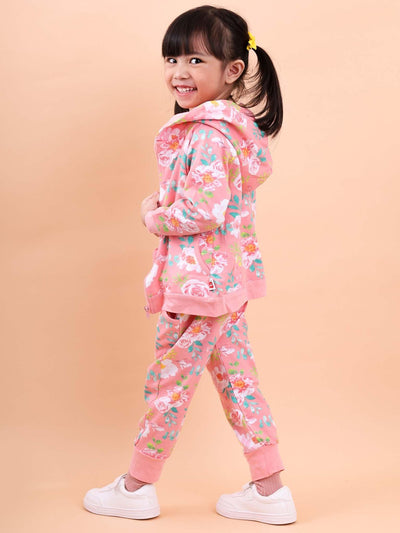 Flower jacket and pants for girls