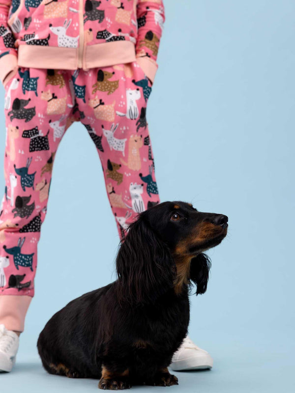 Pink Doggo Jersey Joggers